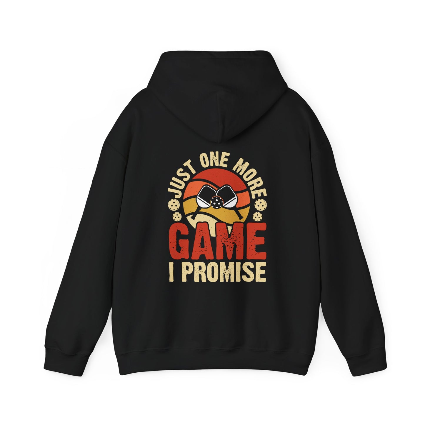 Men's Funny Pickleball Hoodie - Just One More Game I Promise