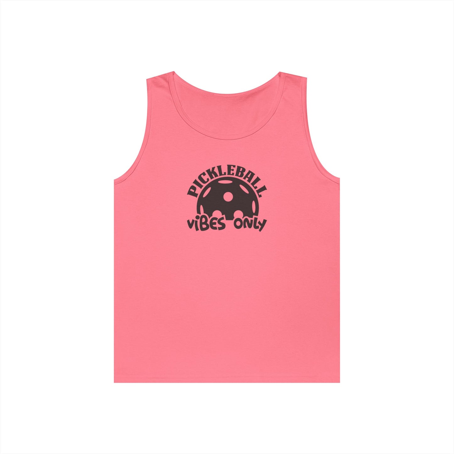 Women's Comfy Pickleball Tank Top - Pickleball Vibes Only Pink