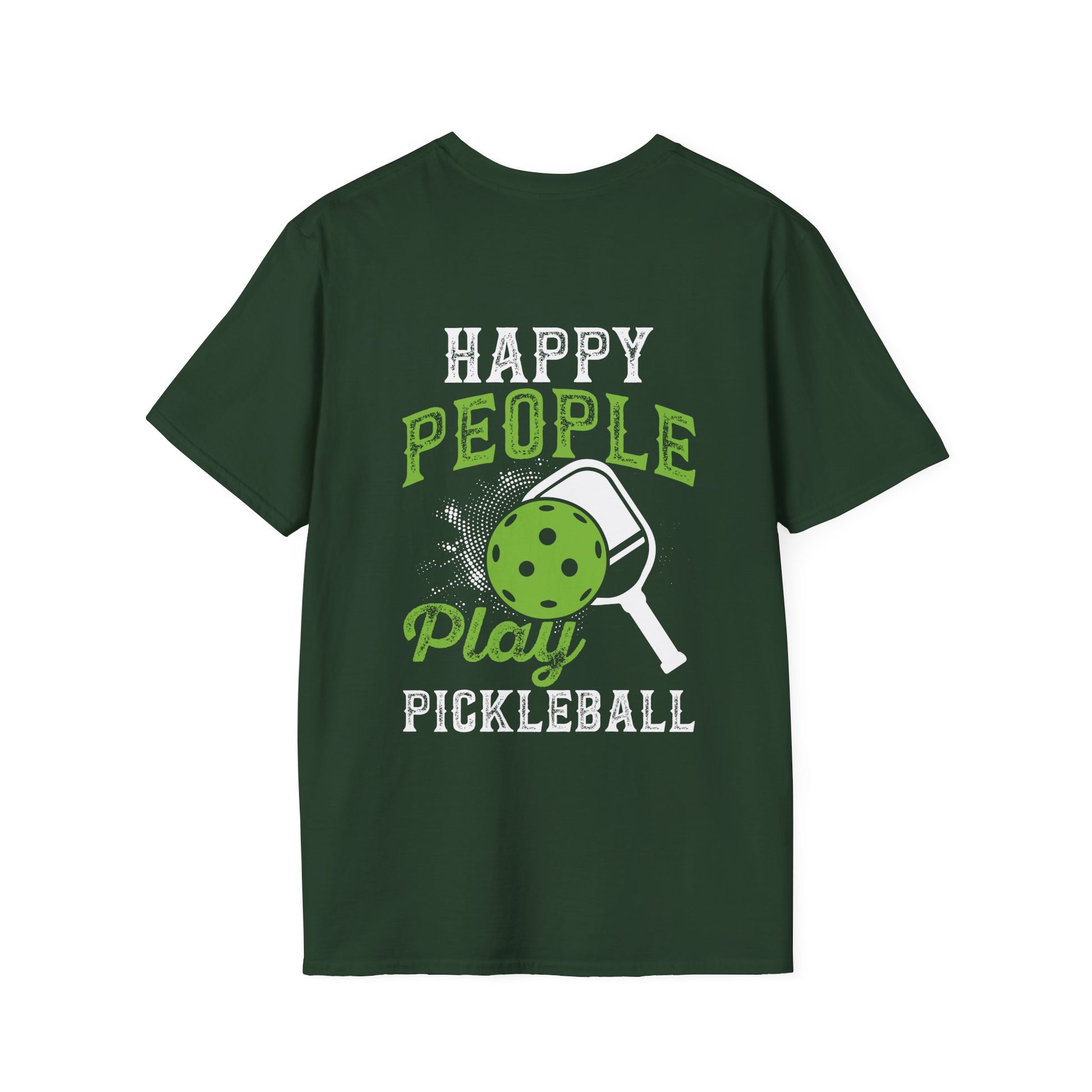 Men's Unique Pickleball T-shirt - Happy People Play Pickleball