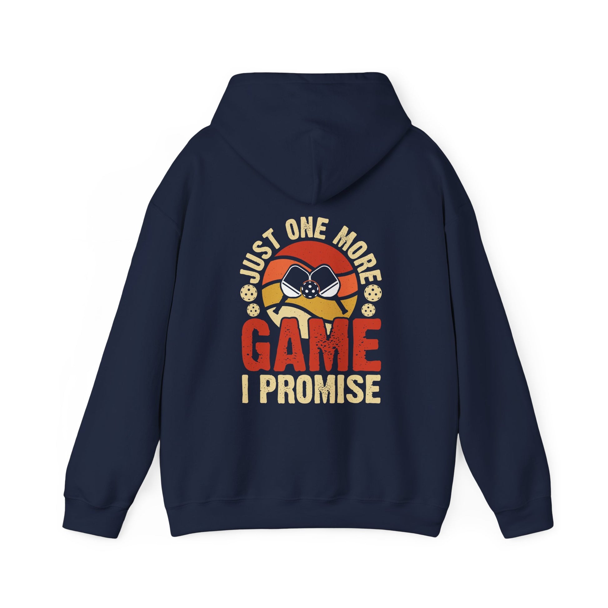 Men's Funny Pickleball Hoodie - Just One More Game I Promise