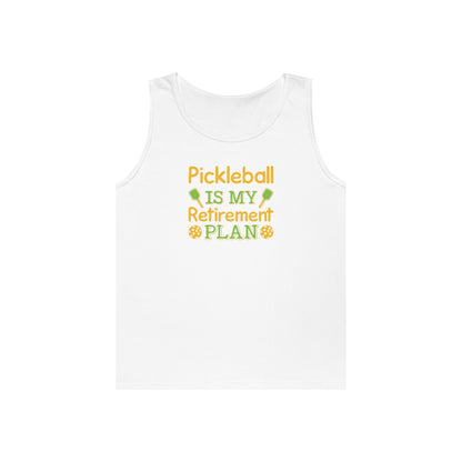 Women's Funny Pickleball Tank Top - Pickleball Is My Retirement Plan White