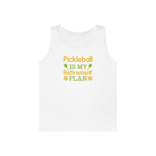Women's Funny Pickleball Tank Top - Pickleball Is My Retirement Plan White