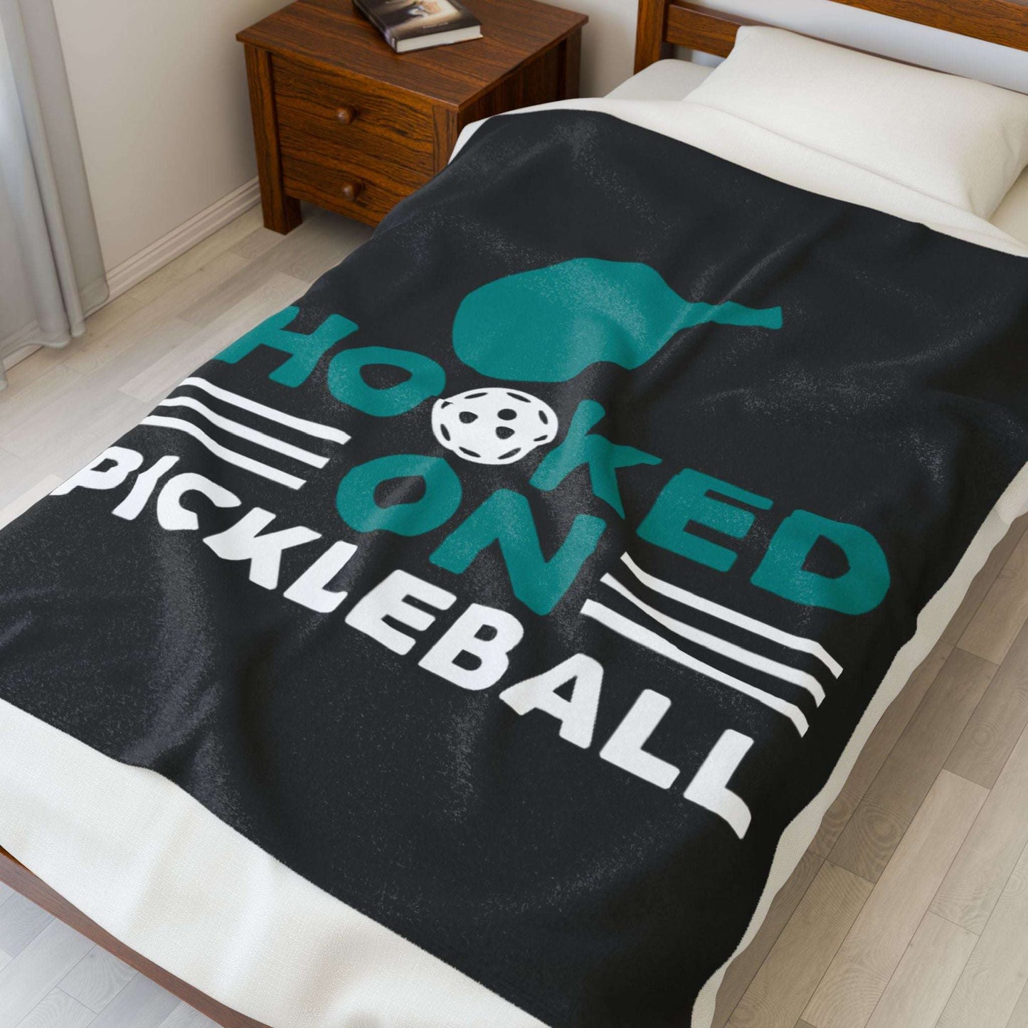 Pickleball Bold Blanket - Hooked on Pickleball