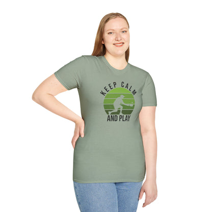 Women's Playful Pickleball T-shirt - Keep Calm and Play