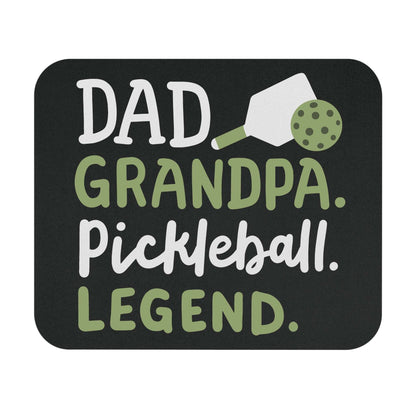 Pickleball Durable Mouse pad - Dad Grandpa Pickleball Legend Black