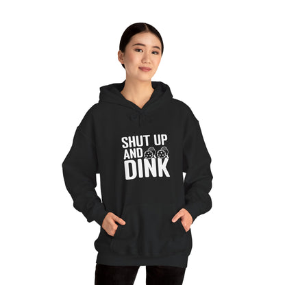 Women's Comfy Pickleball Hoodie - Shut Up and Dink