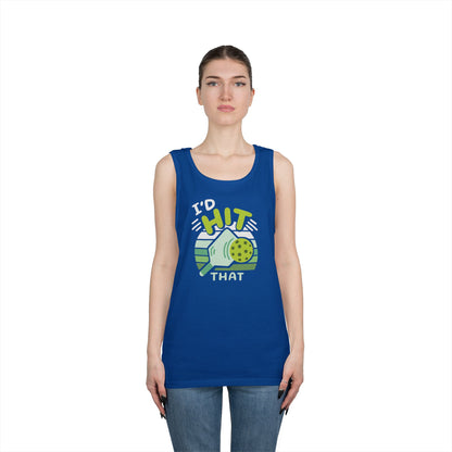 Women's Playful Pickleball Tank Top - I'd Hit That