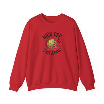 Men's Soft Pickleball Sweatshirt - Kick Off to Pickleball Red