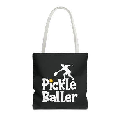 Pickleball Durable Tote Bag - Pickle Baller White
