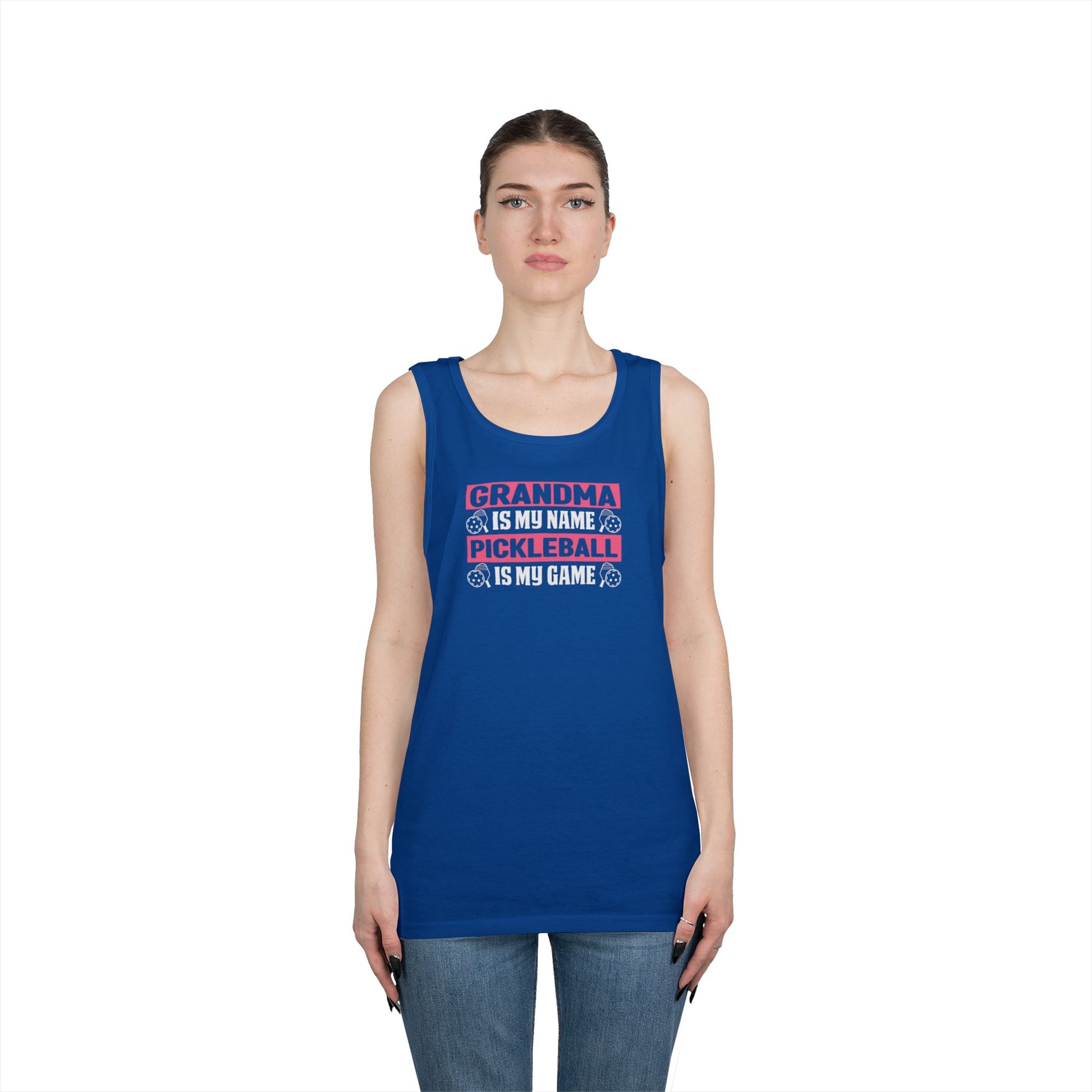Women's Pickleball Tank Top - Grandma Is My Name Pickleball Is My Game