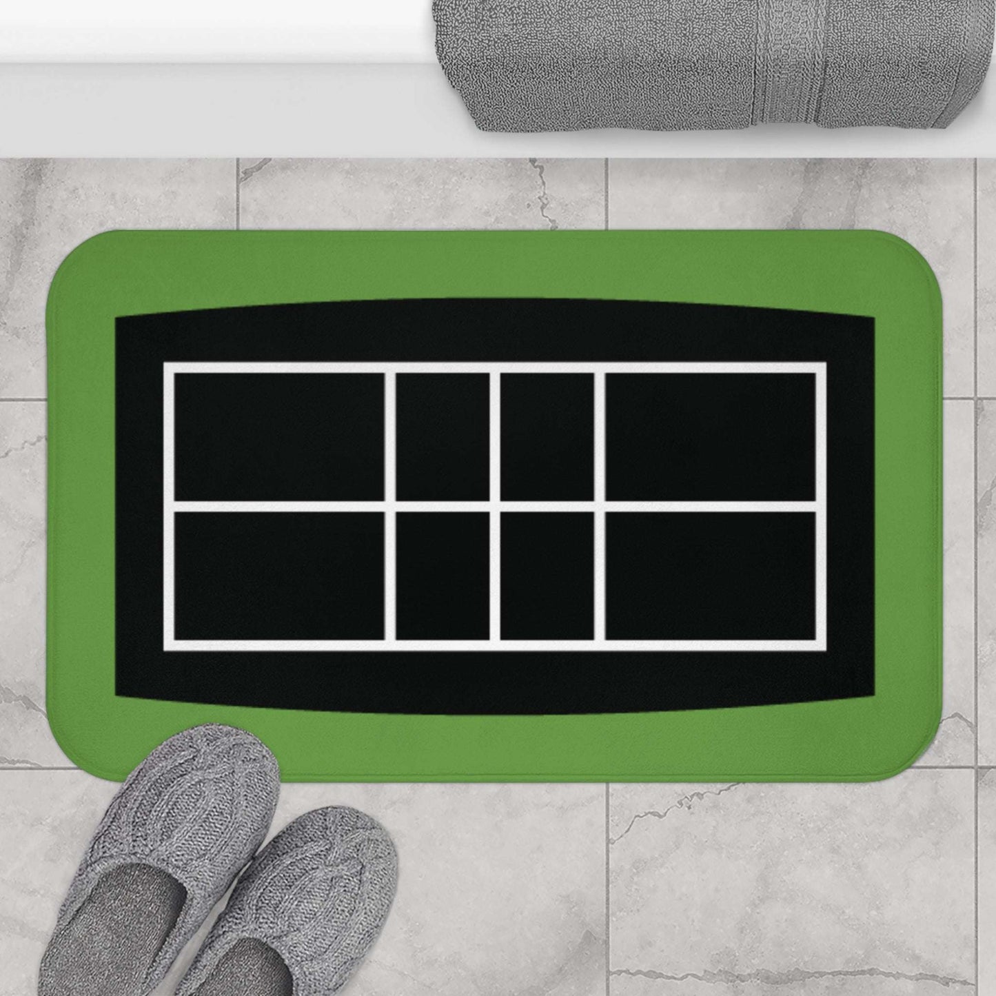 Pickleball Fun Bath mat - Pickleball Court