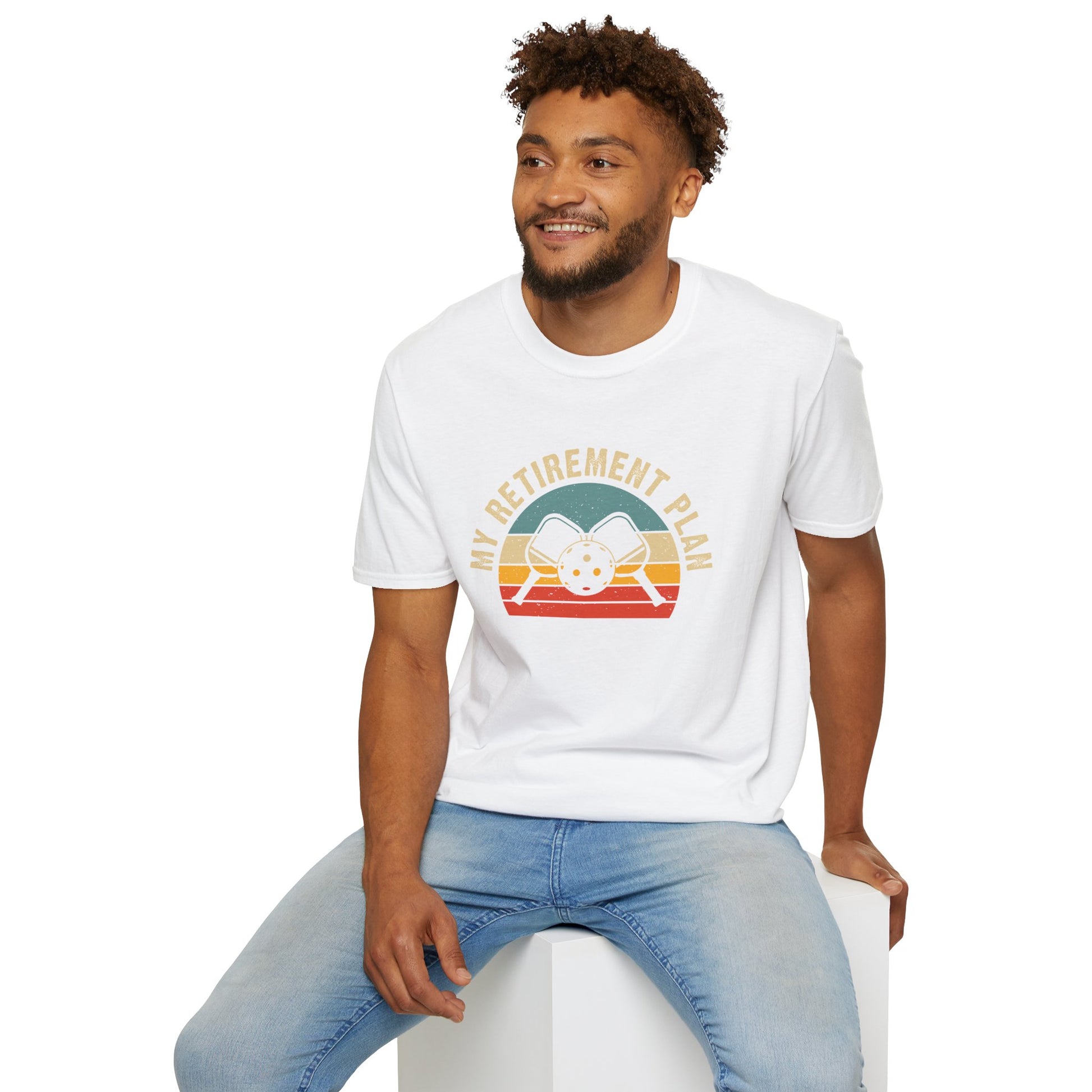 Men's Bold Pickleball T-shirt - My Retirement Plan Retro