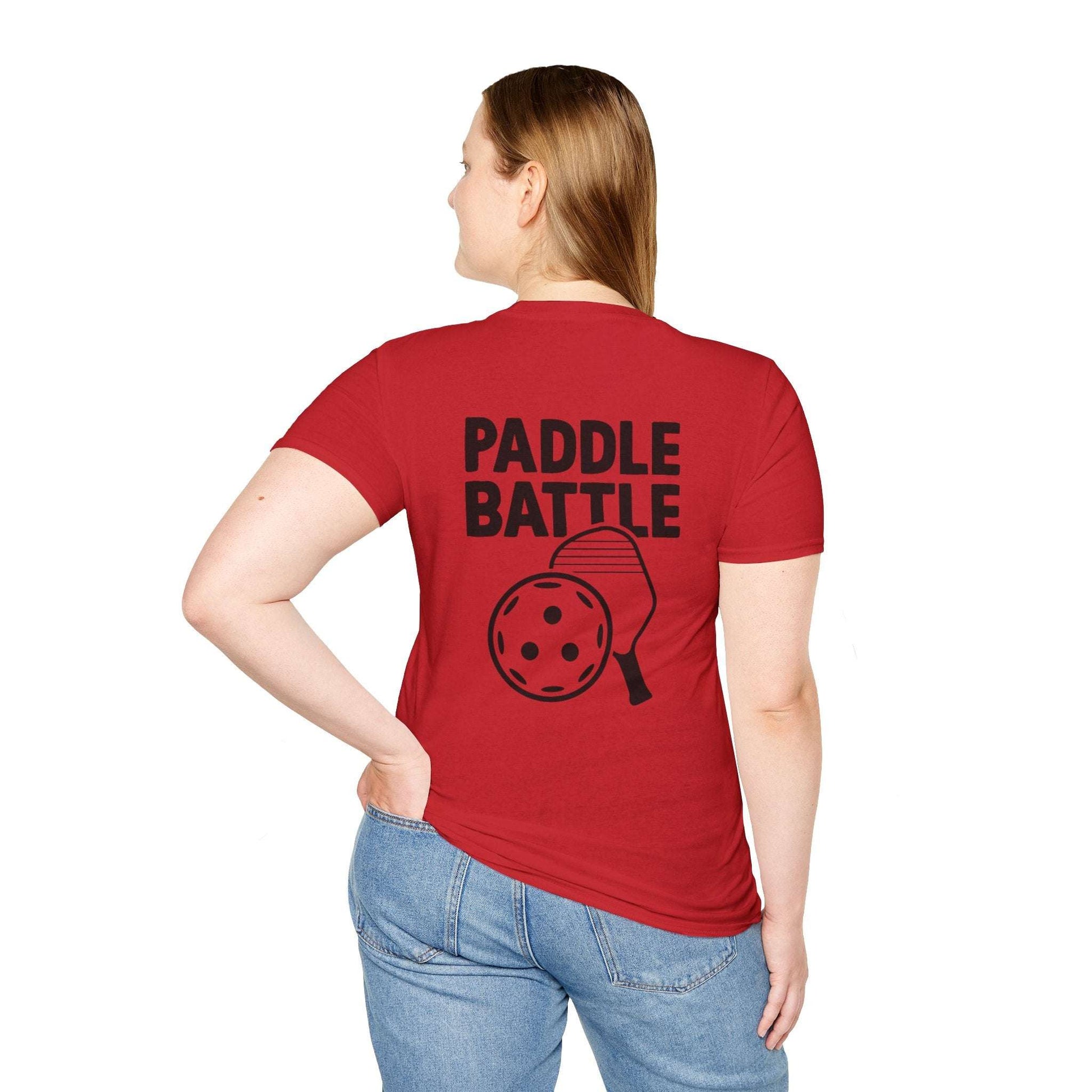 Women's Cute Pickleball T-shirt - Paddle Battle