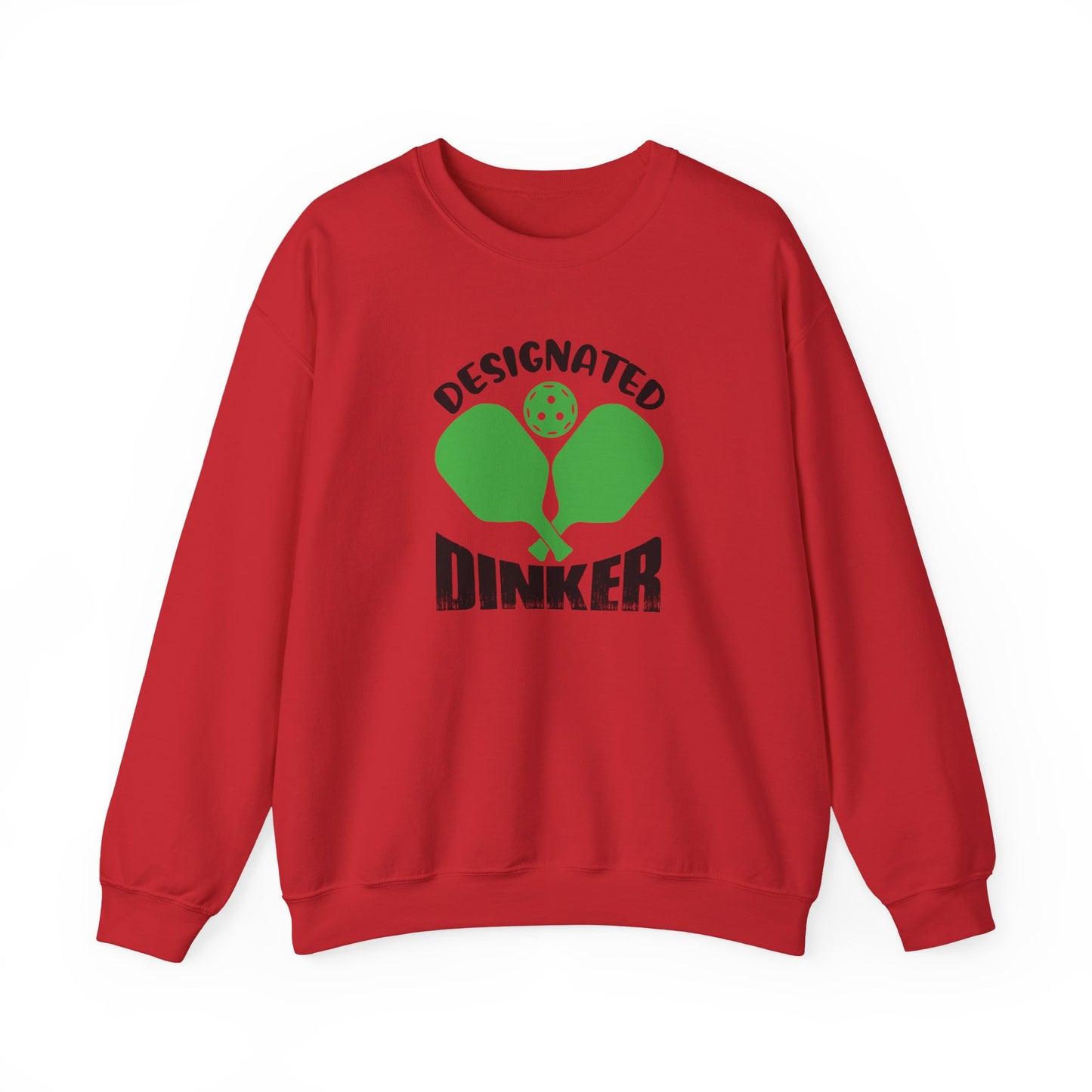 Men's Comfy Pickleball Sweatshirt - Designated Dinker Red