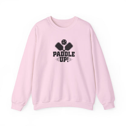 Women's Comfy Pickleball Sweatshirt - Paddle Up Pink