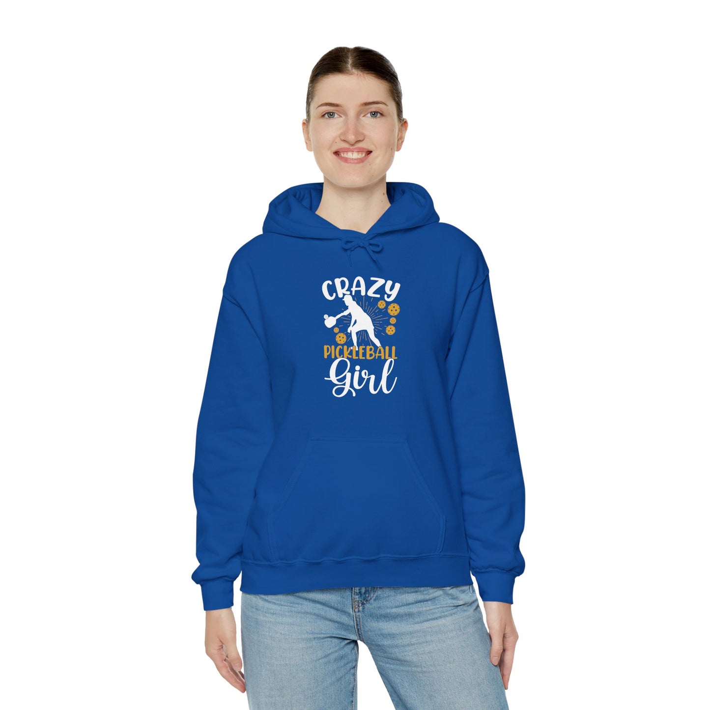 Women's Funny Pickleball Hoodie - Crazy Pickleball Girl
