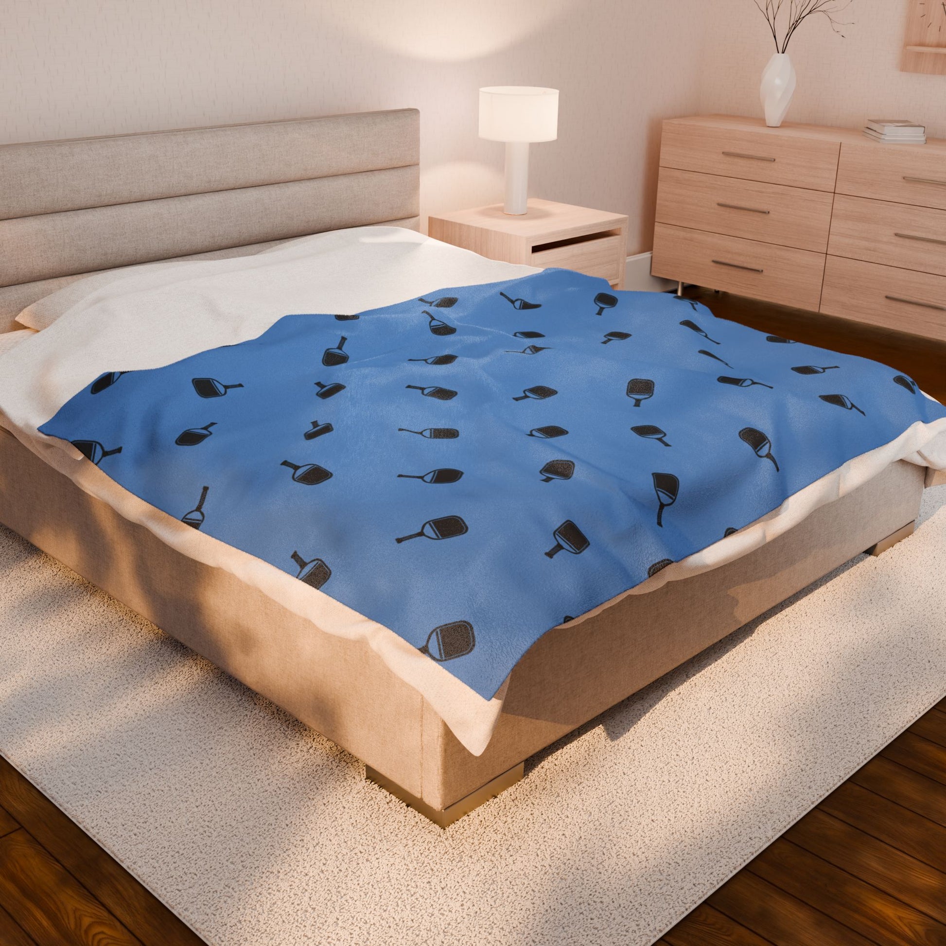 Pickleball Fun Blanket - Paddle Pattern