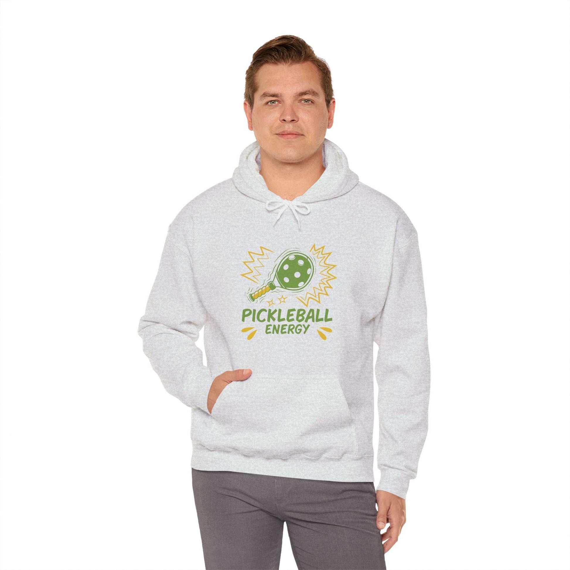 Men's Durable Pickleball Hoodie - Pickleball Energy