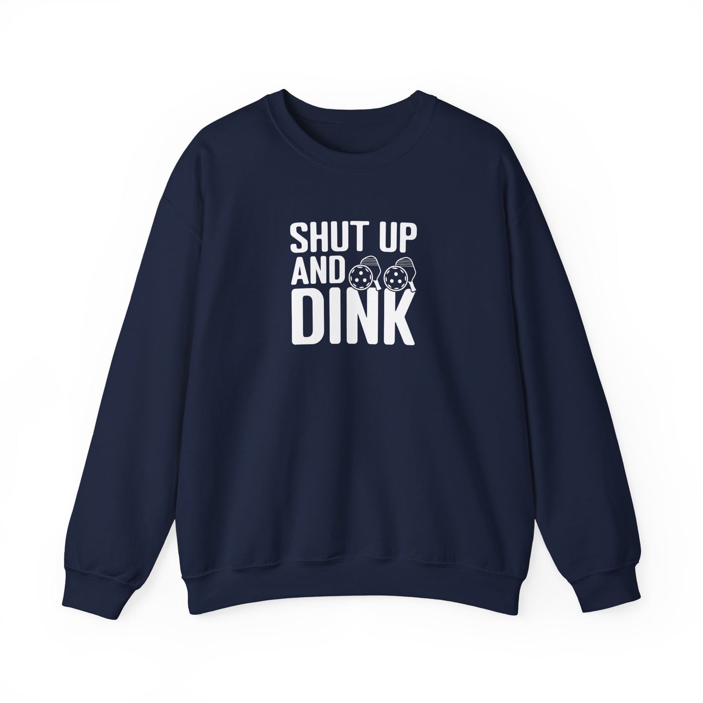 Women's Cool Pickleball Sweatshirt - Shut Up and Dink Navy