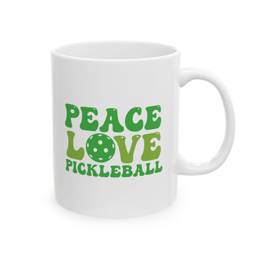 Pickleball Unique Mug - Peace Love Pickleball