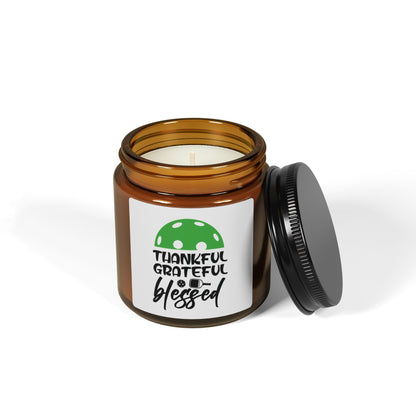 Pickleball Delightful Candle - Thankful Grateful Blessed