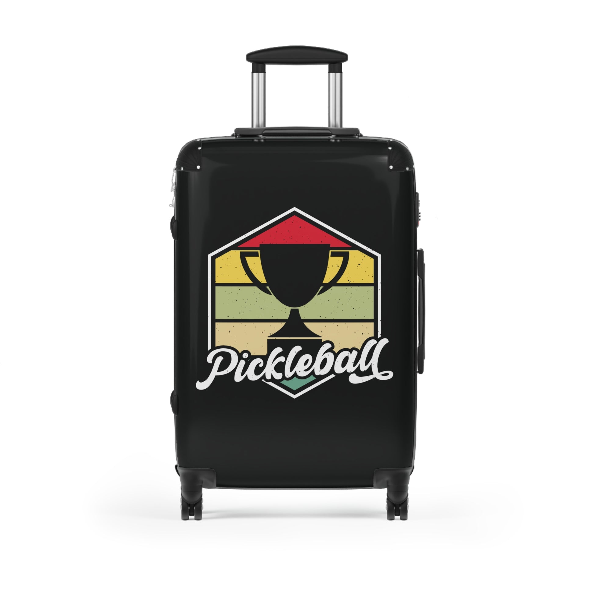 Pickleball Cool Suitcase - Pickleball Retro Black