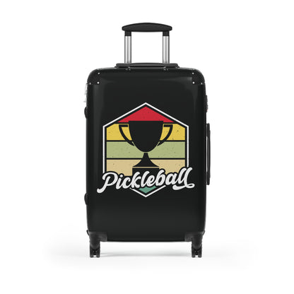 Pickleball Cool Suitcase - Pickleball Retro Black