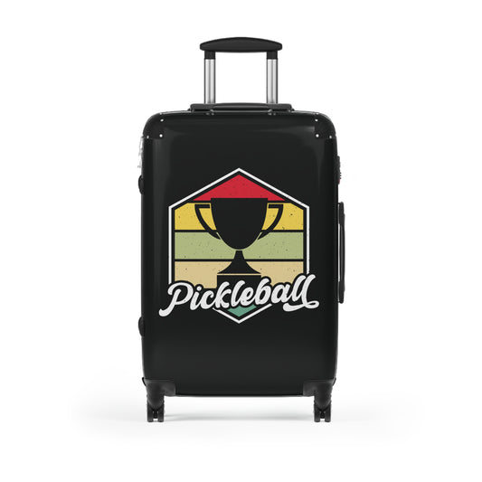 Pickleball Cool Suitcase - Pickleball Retro Black