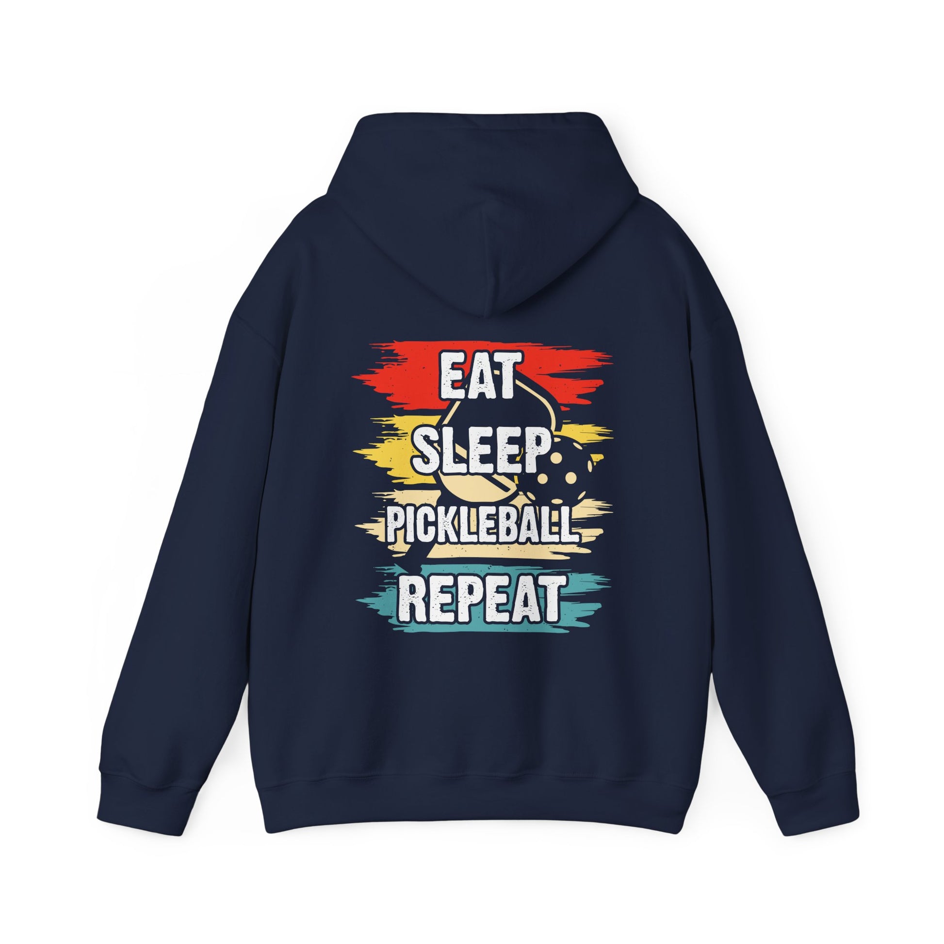 Men's Pickleball Hoodie - Eat Sleep Pickleball Repeat Retro