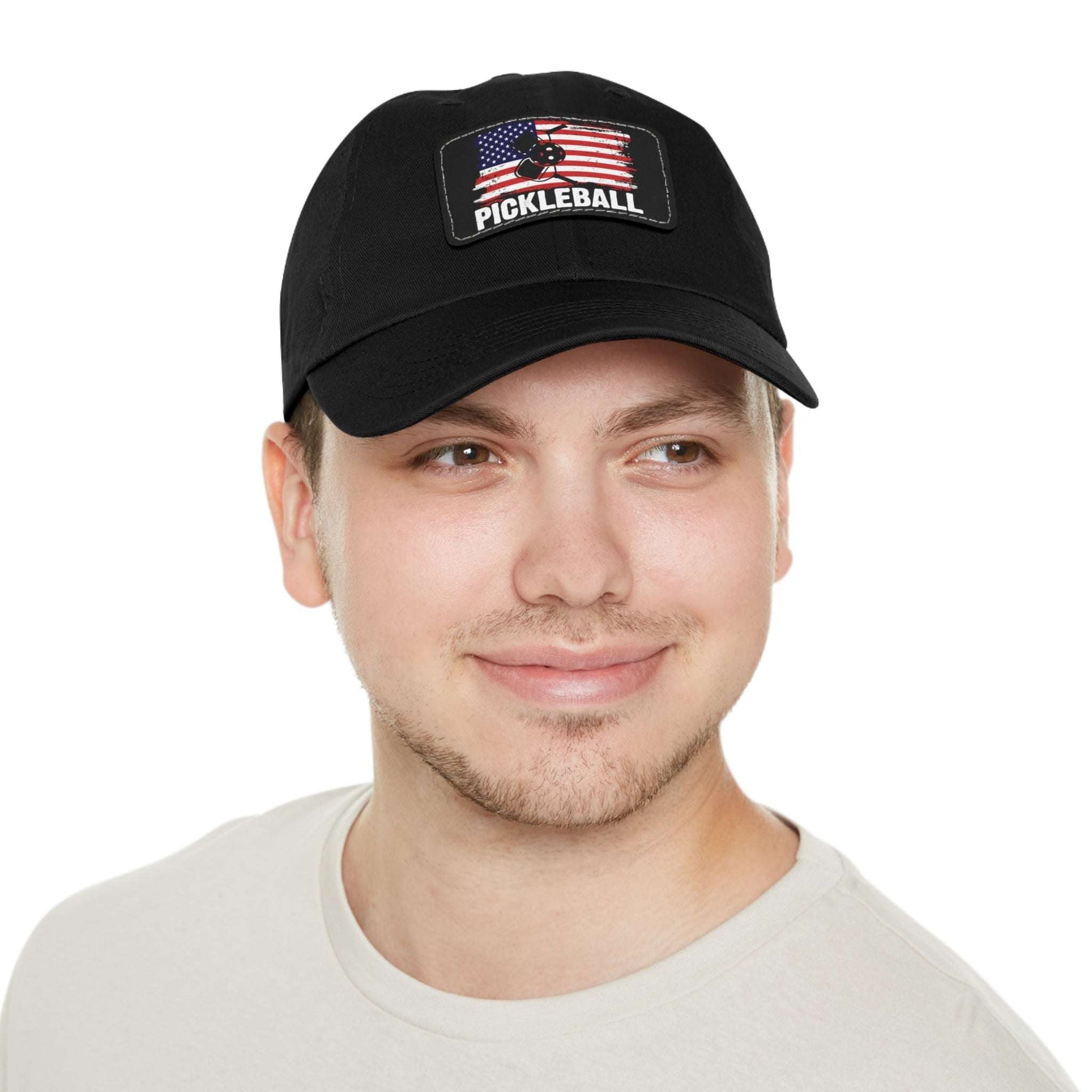 Pickleball Unique Cap - Pickleball with American Flag