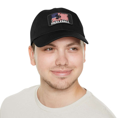 Pickleball Unique Cap - Pickleball with American Flag