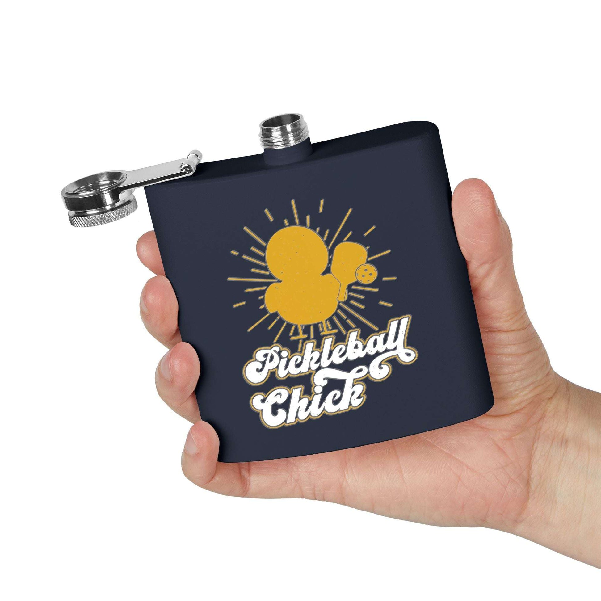 Pickleball Funny Flask - Pickleball Chick