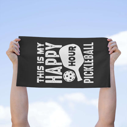 Pickleball Cool Rally Towel - This Is My Happy Hour Pickleball
