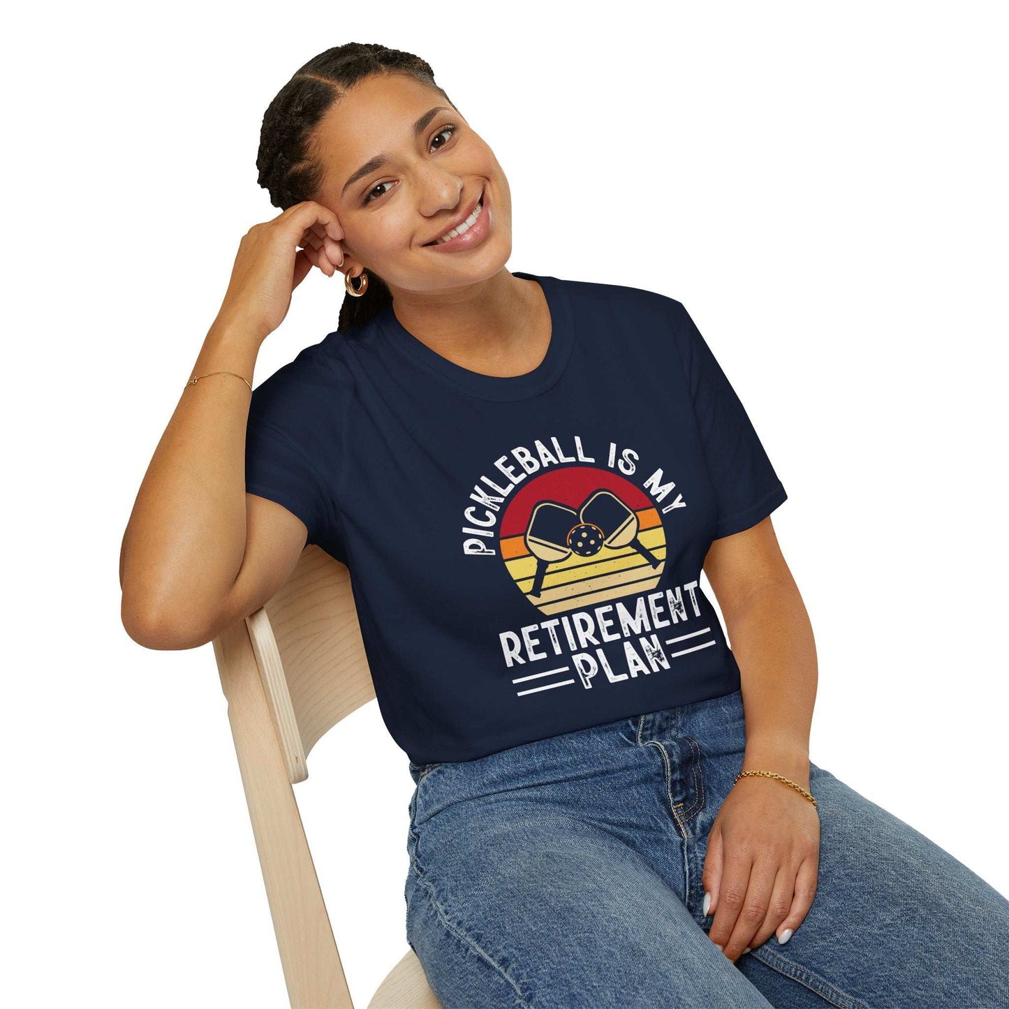 Women's Cool Pickleball T-shirt - Pickleball Is My Retirement Plan