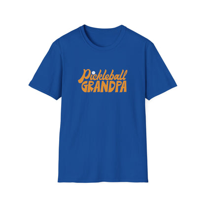Men's Comfy Pickleball T-shirt - Pickleball Grandpa Royal