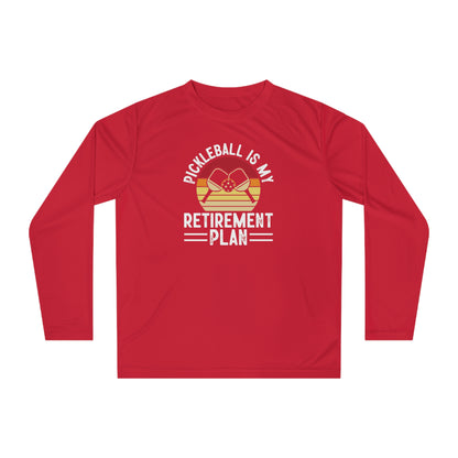 Women's Pickleball Long Sleeves top - Pickleball Is My Retirement Plan Red