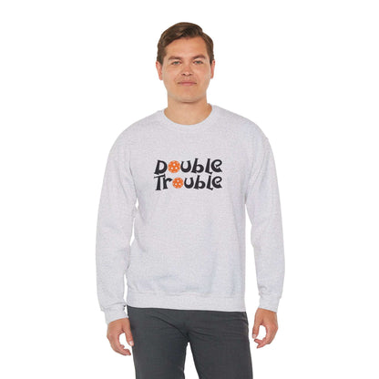 Men's Quirky Pickleball Sweatshirt - Double Trouble