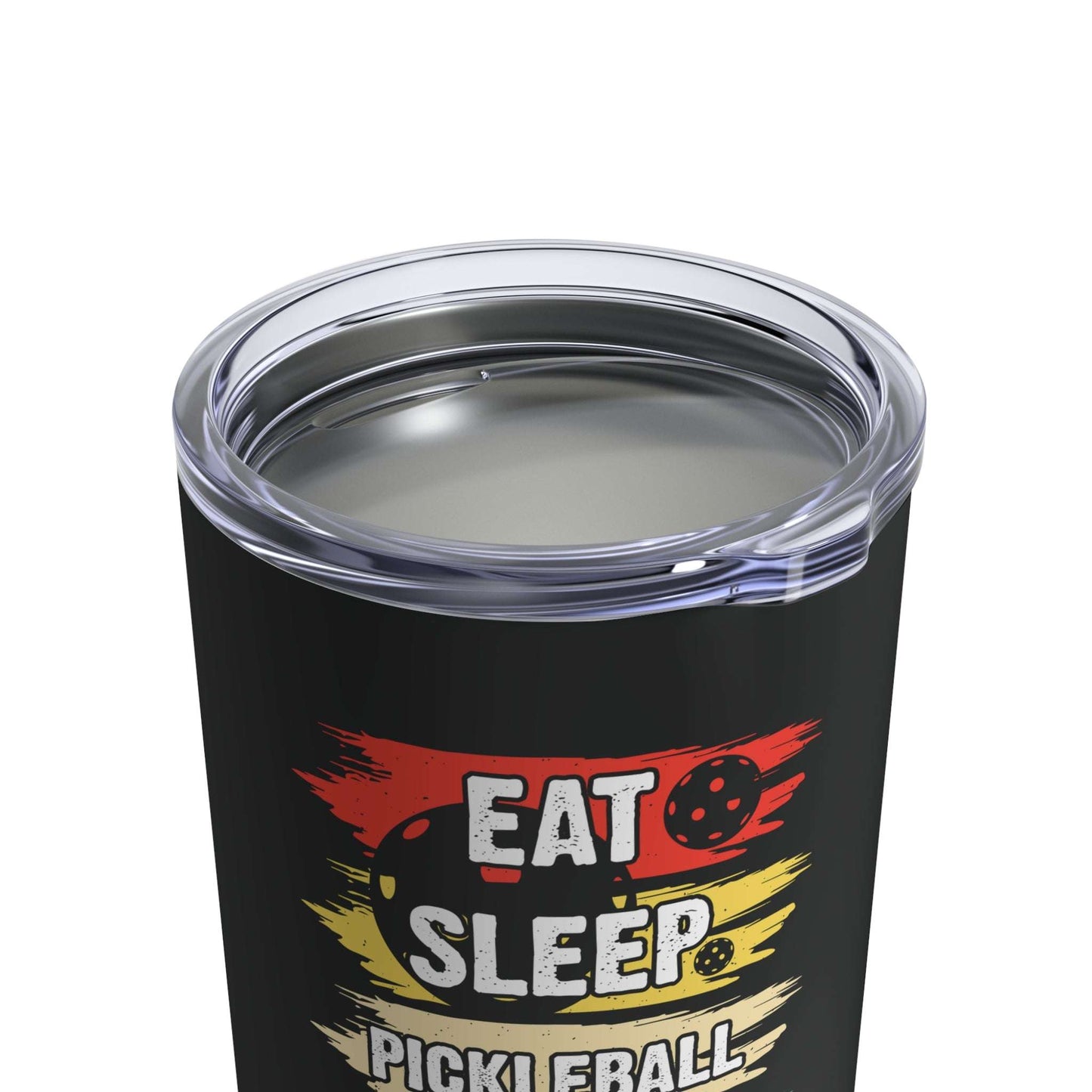 Pickleball Vibrant Tumbler - Eat Sleep Pickleball Repeat Retro