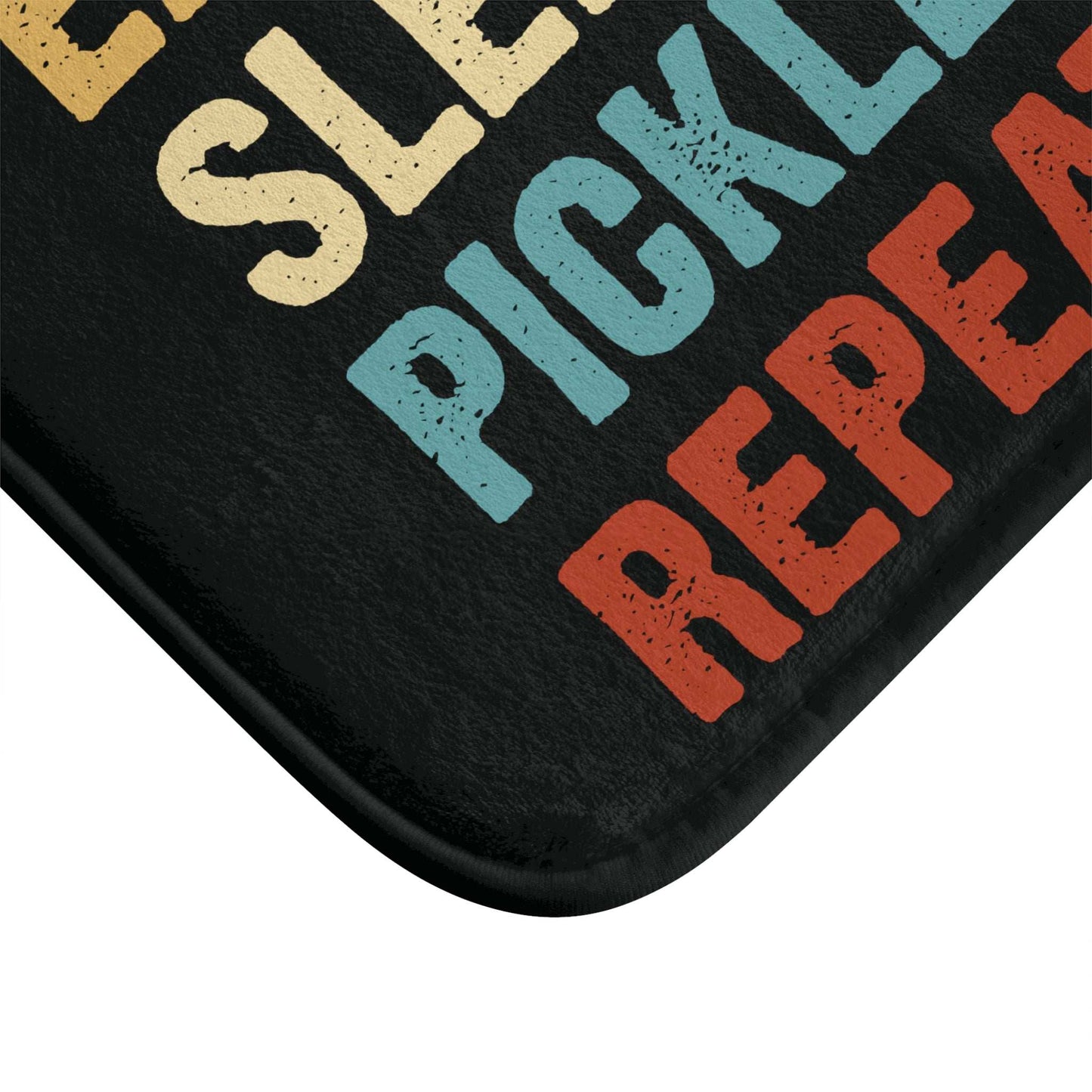 Pickleball Cool Bath mat - Eat Sleep Pickleball Repeat Retro