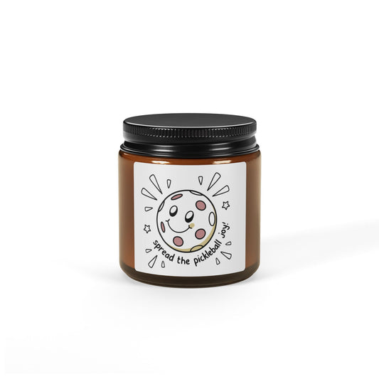 Pickleball Delightful Candle - Spread the Pickleball Joy Amber