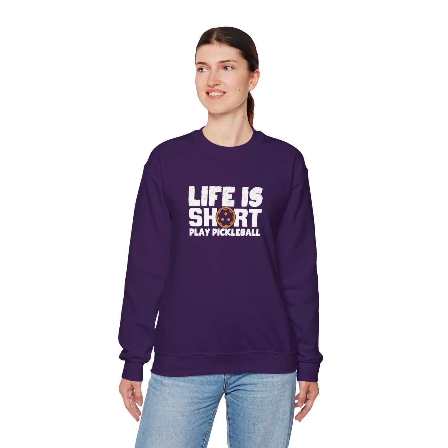 Women's Soft Pickleball Sweatshirt - Life Is Short Play Pickleball