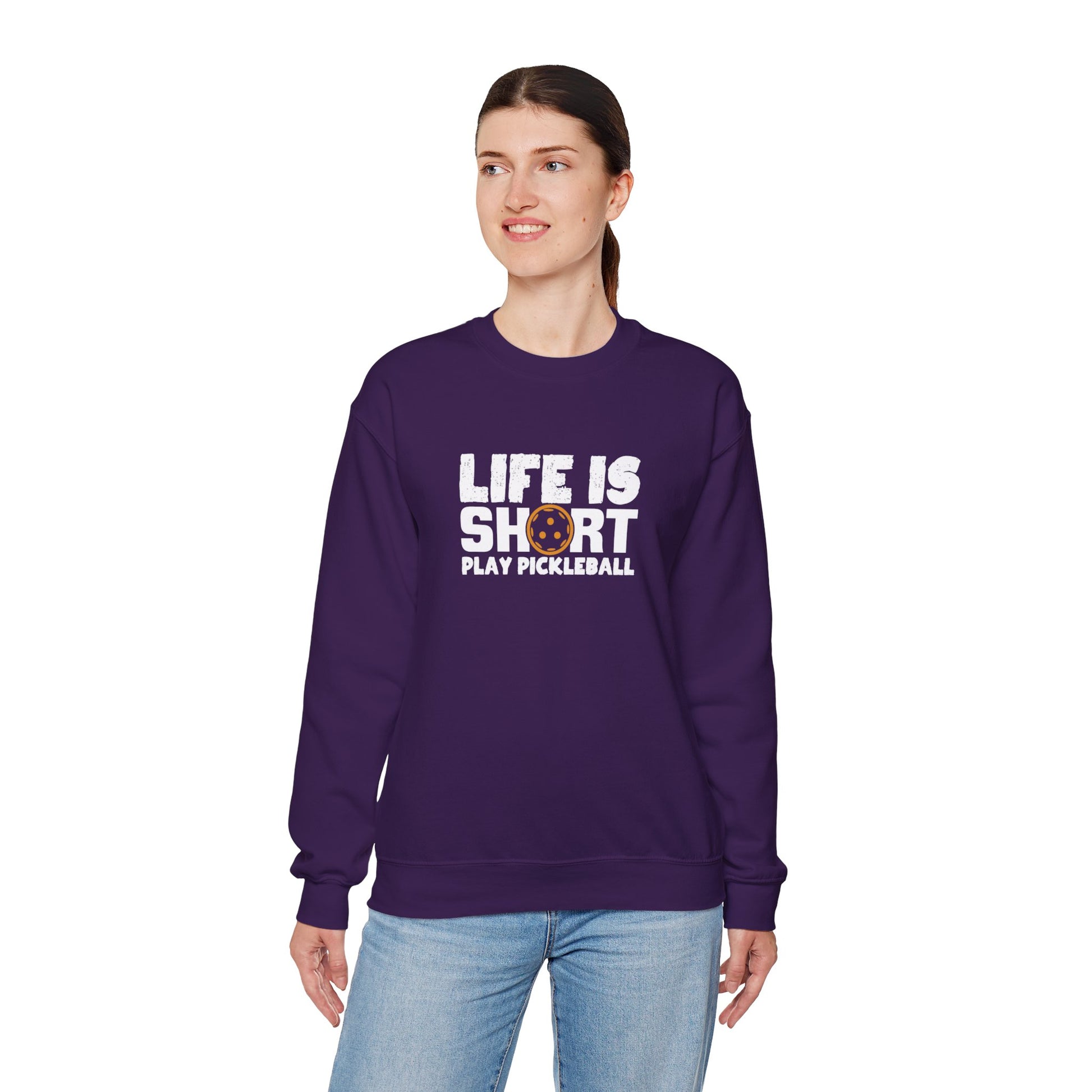 Women's Soft Pickleball Sweatshirt - Life Is Short Play Pickleball