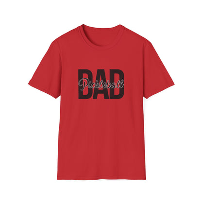 Men's Trendy Pickleball T-shirt - Pickleball Dad Red