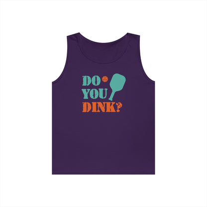 Men's Durable Pickleball Tank Top - Do You Dink? Purple