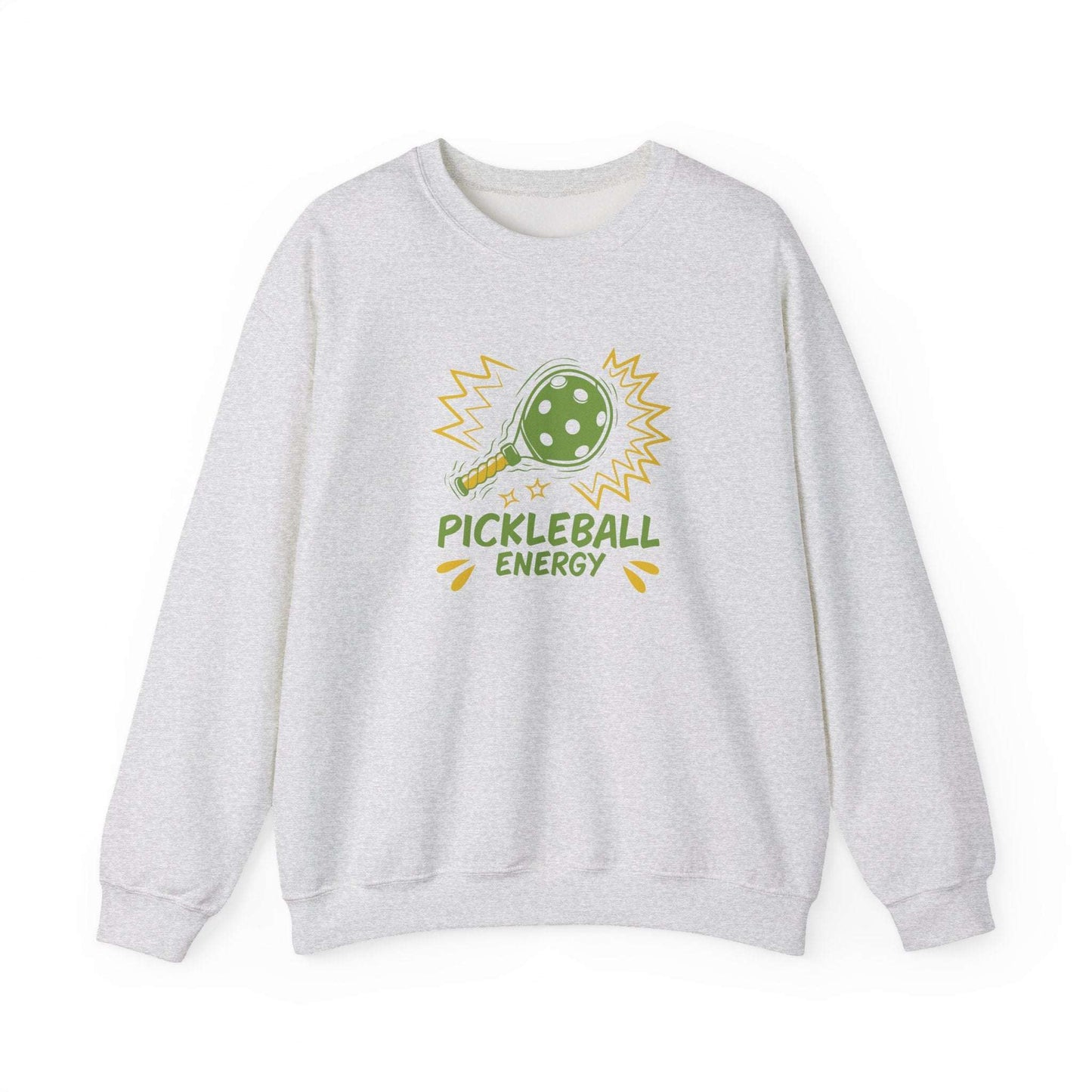 Women's Fun Pickleball Sweatshirt - Pickleball Energy Gray