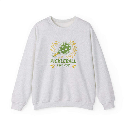 Women's Fun Pickleball Sweatshirt - Pickleball Energy Gray