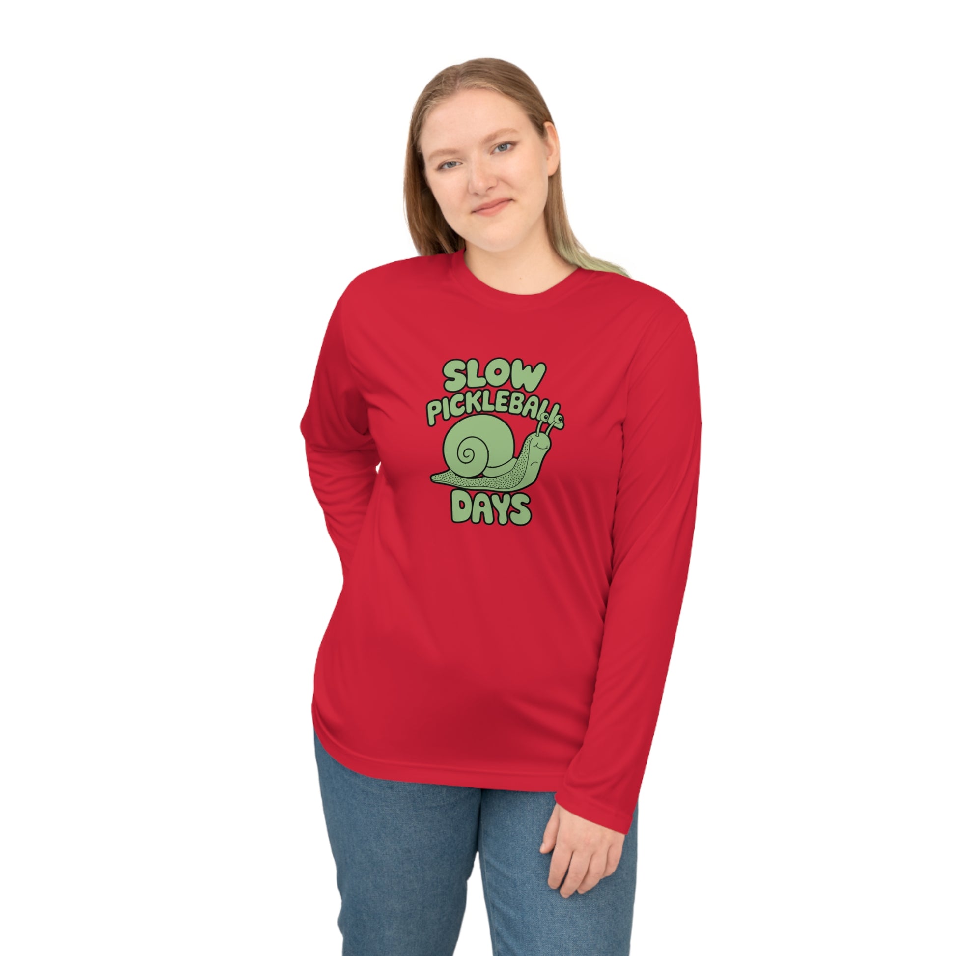 Women's Soft Pickleball Long Sleeves top - Slow Pickleball Days