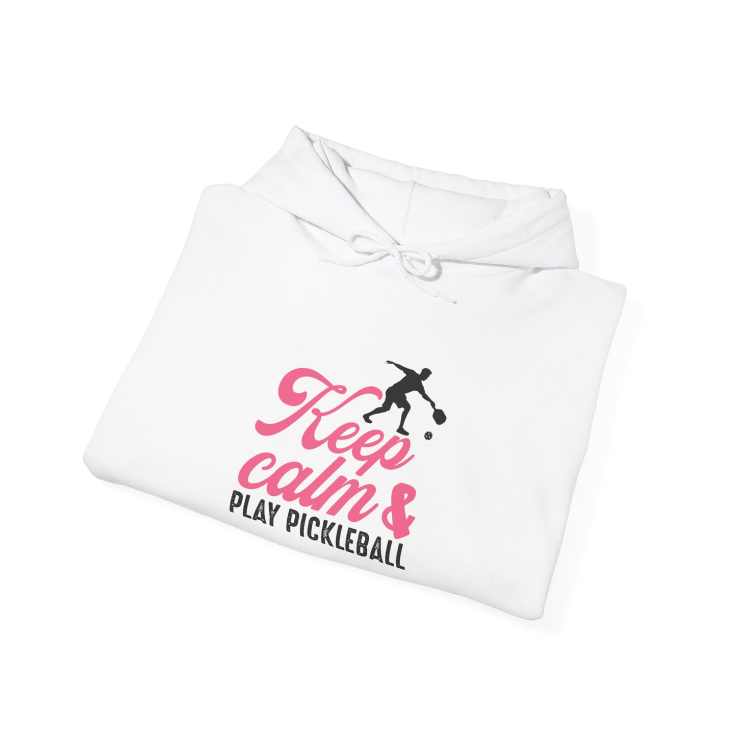 Women's Cute Pickleball Hoodie - Keep Calm & Play Pickleball