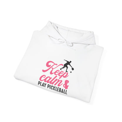Women's Cute Pickleball Hoodie - Keep Calm & Play Pickleball