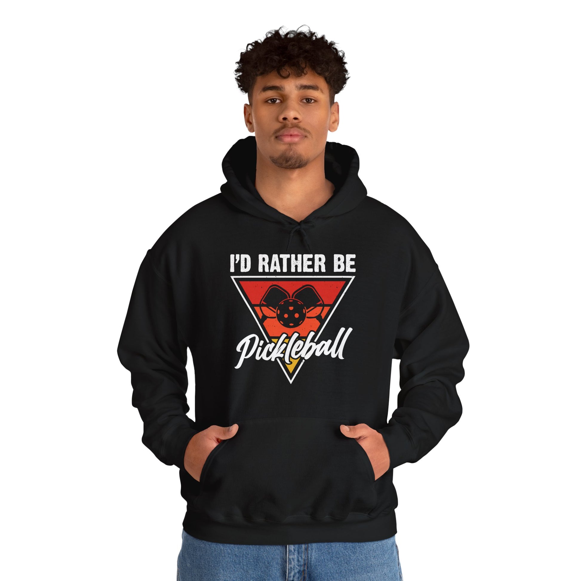 Men's Cool Pickleball Hoodie - I'd Rather Be Pickleball